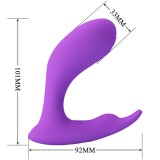 Idabelle Vibration & Pulsation mit Fernbedienung Violett von Pretty Love Bottom | Fesselliebe.de