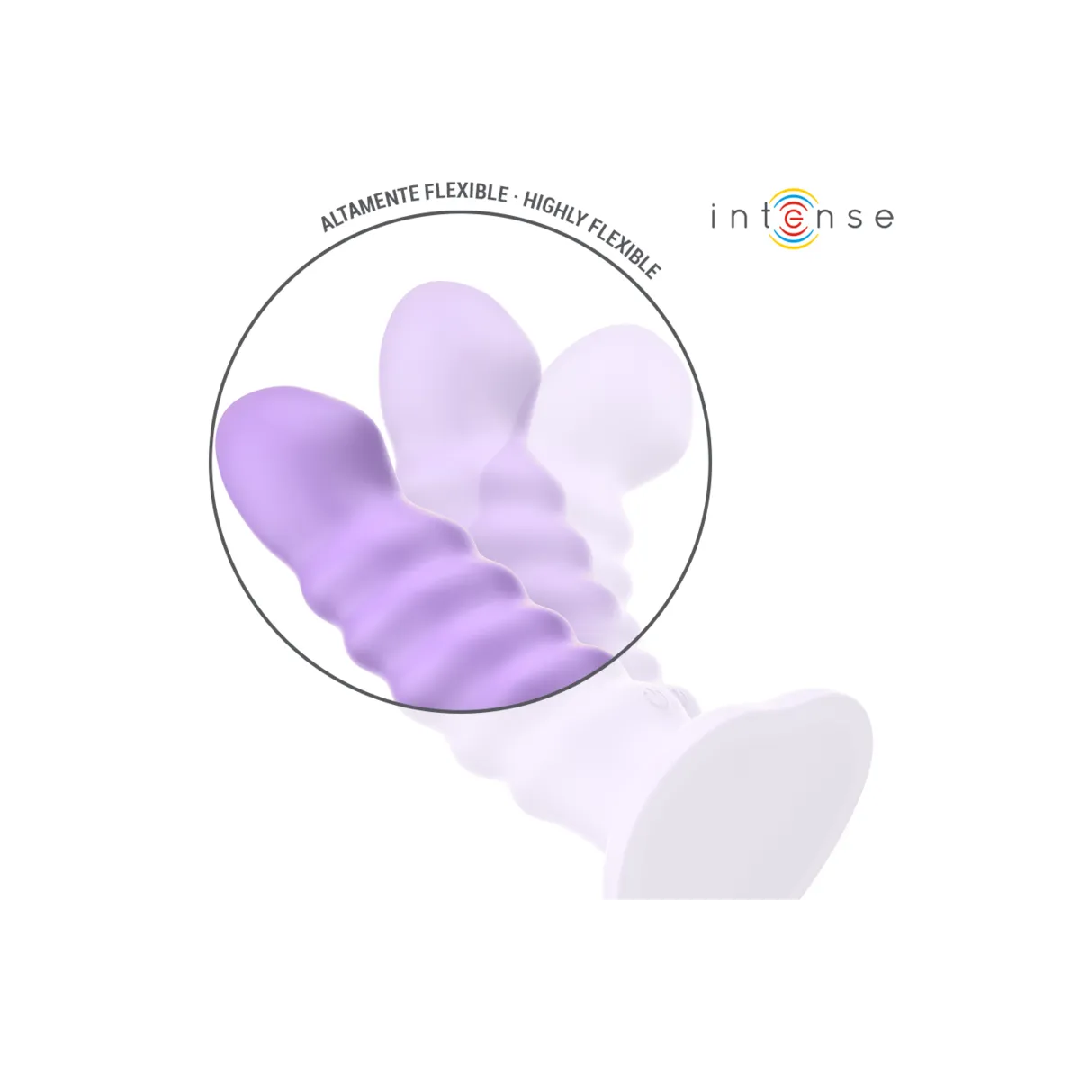 Brenda Vibrator Grösse M Spiralendesign 10 Vibrationen Lila mit Fernbedienung von Intense Fun | Fesselliebe.de