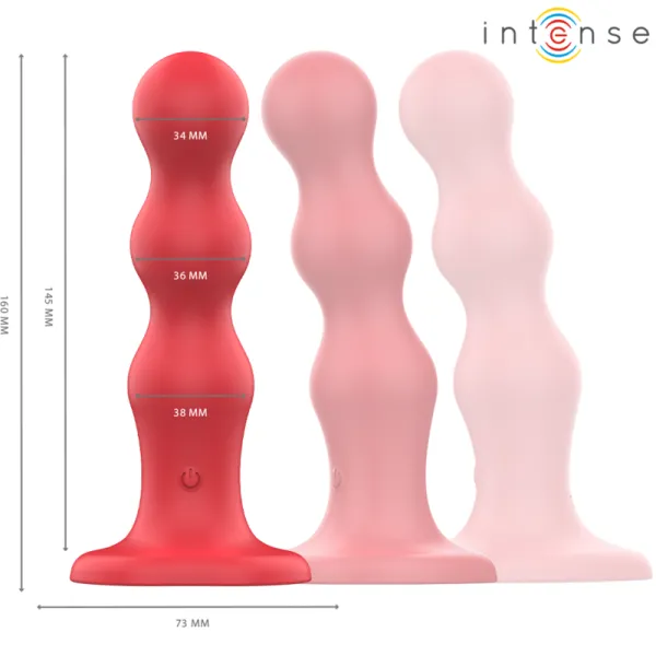 Cody Vibrator mit Saugnäpfen Rote mit Fernbedienung von Intense Fun | Fesselliebe.de