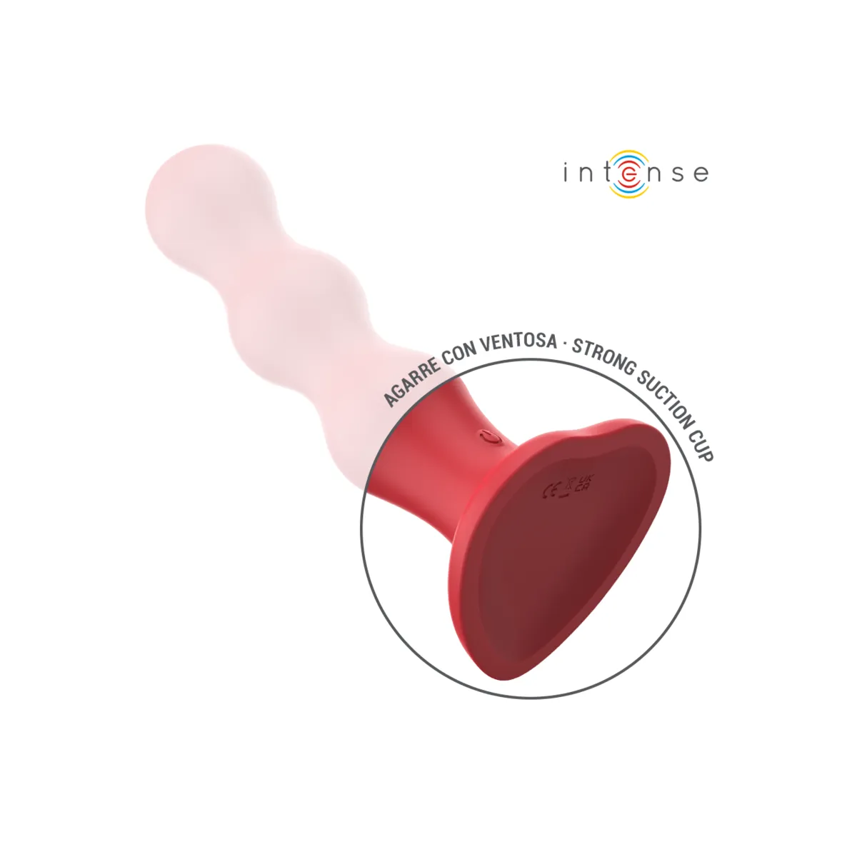 Cody Vibrator mit Saugnäpfen Rote mit Fernbedienung von Intense Fun | Fesselliebe.de