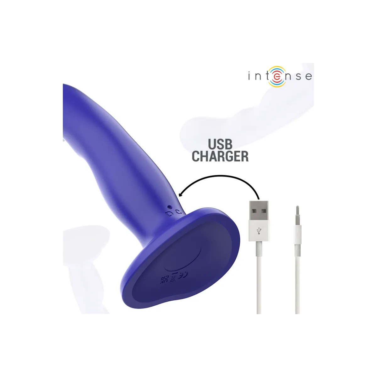Shorty Vibrator mit Saugnäpfen Blau mit Fernbedienung von Intense Fun | Fesselliebe.de
