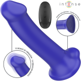 Victoria Vibrator mit Saugnapf 10 Vibrationen Dunkelblau mit Fernbedienung von Intense Fun | Fesselliebe.de