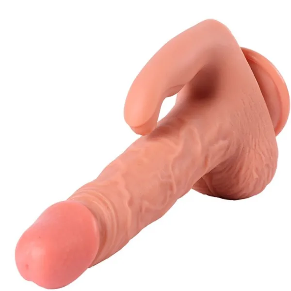 Hayden Dildo und Klitorisstimulator mit Vibration und mit Fernbedienung 16 cm von Shequ | Fesselliebe.de