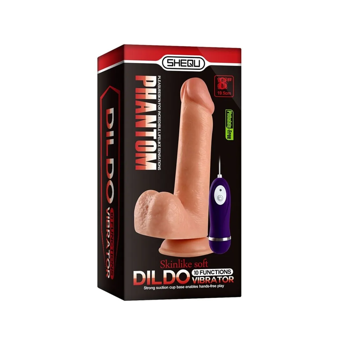 Adam Vibratordildo mit Fernbedienung 21 cm von Shequ | Fesselliebe.de