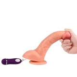 Beast Vibrierender Dildo mit Fernbedienung 24,5 cm von Shequ | Fesselliebe.de