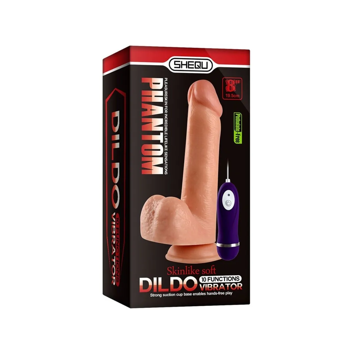 Phantom Vibrierender Dildo mit Fernbedienung 20 cm von Shequ | Fesselliebe.de