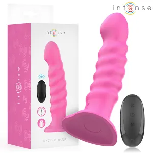 Cindy Vibrator Grösse L Spiralendesign 10 Vibrationen Rosa mit Fernbedienung von Intense Fun | Fesselliebe.de
