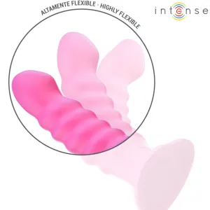 Cindy Vibrator Grösse L Spiralendesign 10 Vibrationen Rosa mit Fernbedienung von Intense Fun
