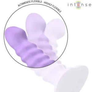 Brenda Vibrator Grösse M Spiralendesign 10 Vibrationen Lila mit Fernbedienung von Intense Fun