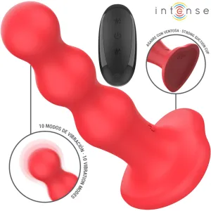Cody Vibrator mit Saugnäpfen Rote mit Fernbedienung von Intense Fun