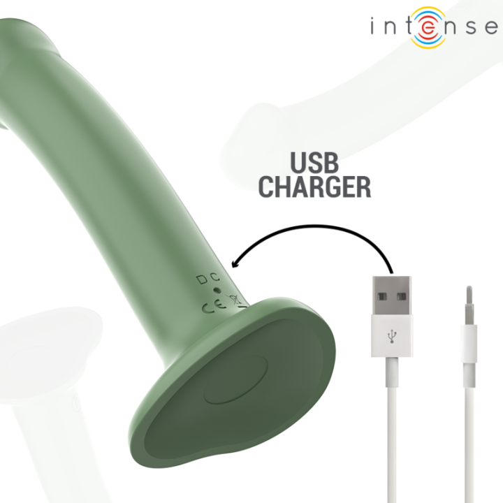 Becca Vibrator mit Saugnapf 10 Vibrationen Grüne mit Fernbedienung von Intense Fun | Fesselliebe.de
