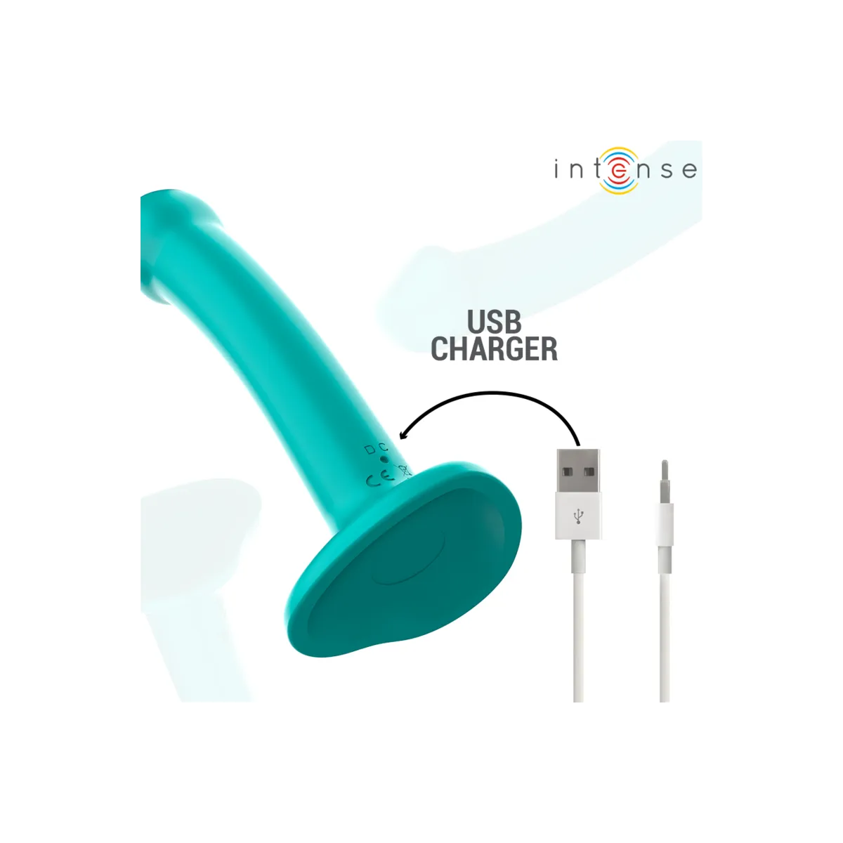 Katie Vibrator mit Saugnäpfen 10 Vibrationen Blau mit Fernbedienung von Intense Fun | Fesselliebe.de