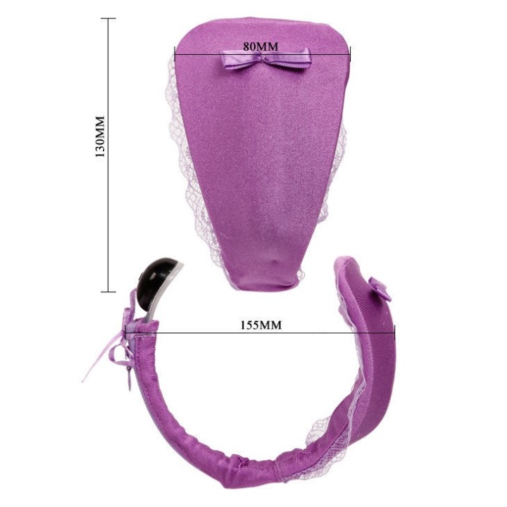 Tanga mit Vibrator mit Flieder mit Fernbedienung von Baile Stimulating | Fesselliebe.de