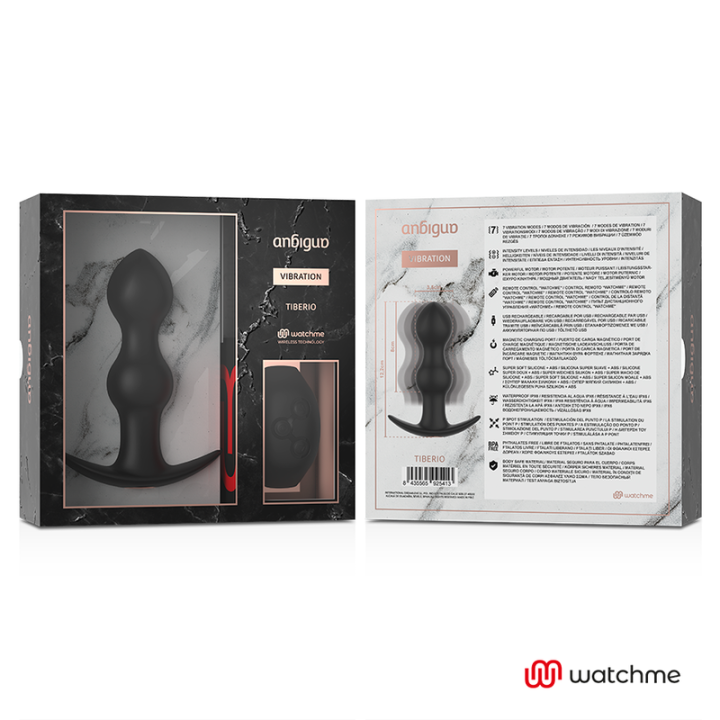 Watchme mit Fernbedienungsstecker Analvibrator Tiberio von anbiguo | Fesselliebe.de