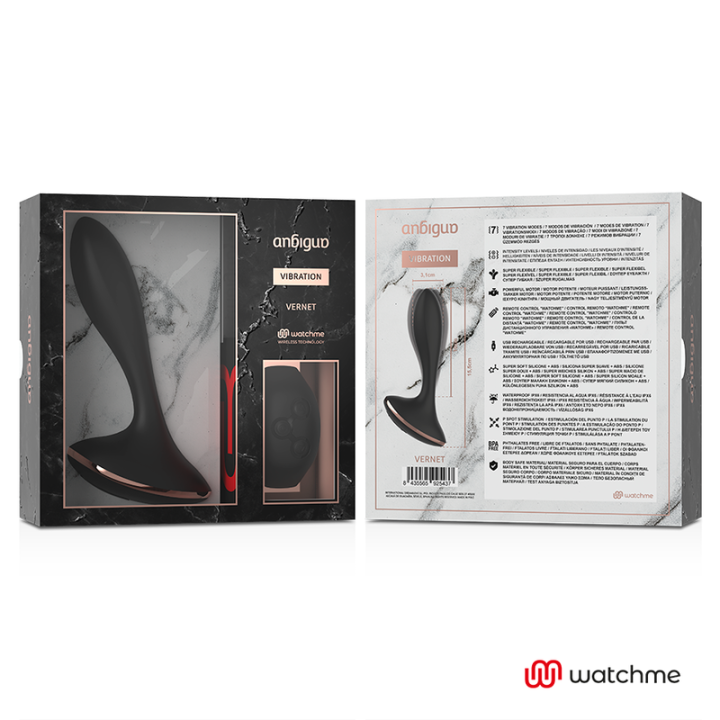 Watchme Vibrator mit Fernbedienung Analstecker Vernet von anbiguo | Fesselliebe.de