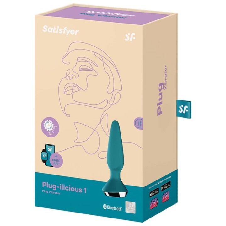 Plug Ilicious 1 Plug Vibrator Grün von Satisfyer Connect | Fesselliebe.de