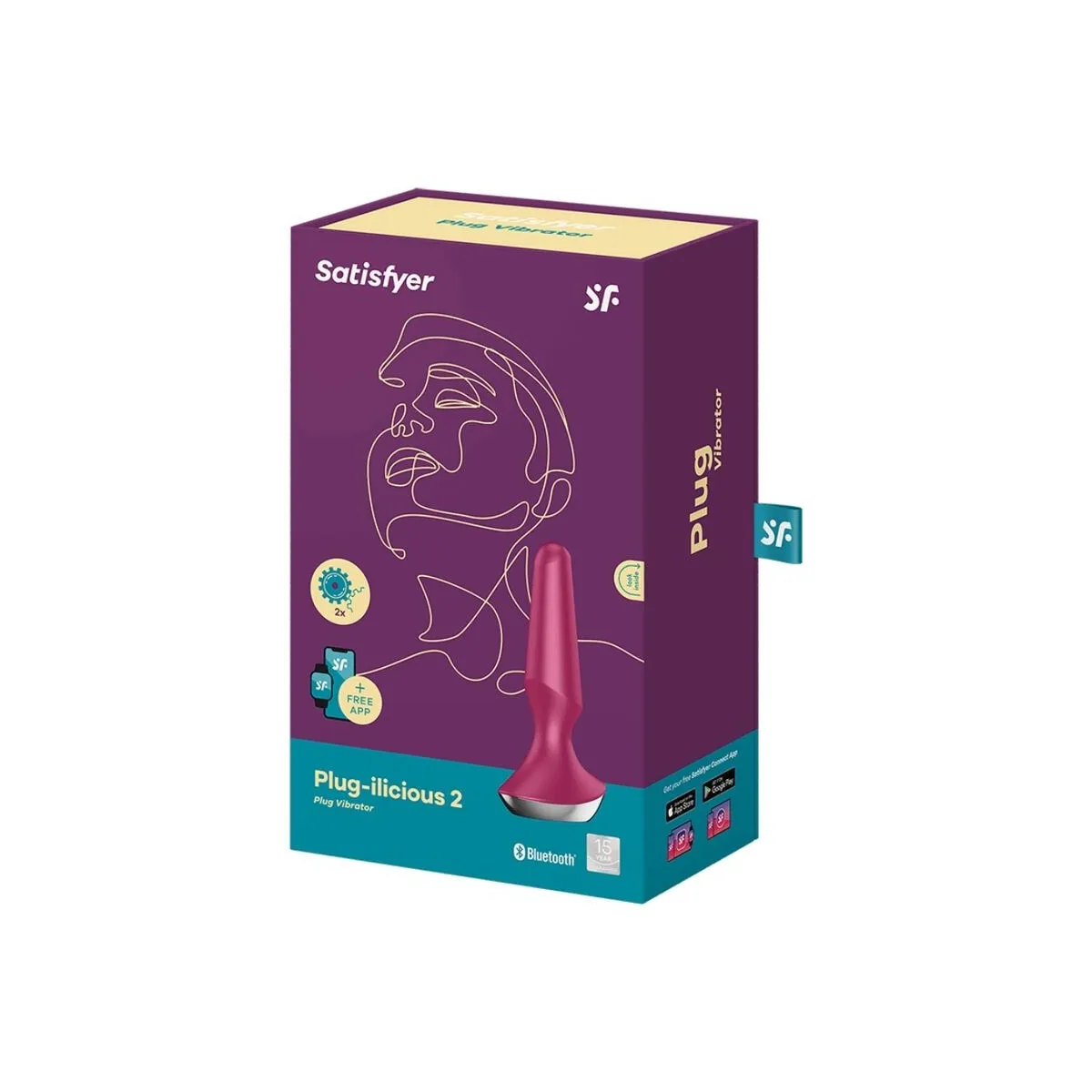 Plug Ilicious 2 Plug Vibrator Beere von Satisfyer Connect | Fesselliebe.de