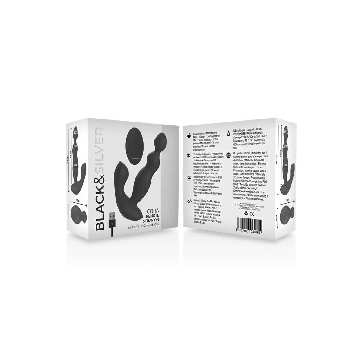 Cora Anal Plug Silikon mit Fernbedienung von Black&Silver | Fesselliebe.de