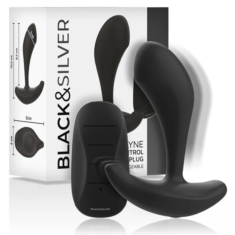 Dwayne Anal Plug Silikon mit Fernbedienung von Black&Silver | Fesselliebe.de