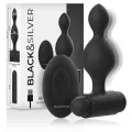 Tucker Kleine Analstecker aus Silikon mit Fernbedienung von Black&Silver