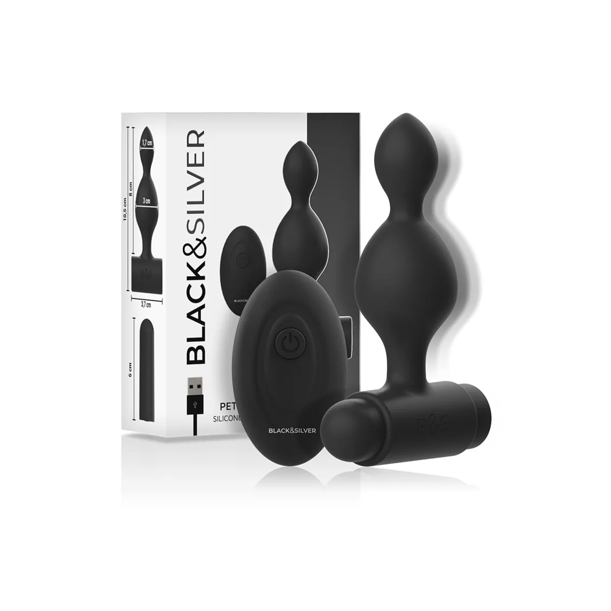 Tucker Kleine Analstecker aus Silikon mit Fernbedienung von Black&Silver | Fesselliebe.de