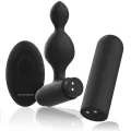 Tucker Kleine Analstecker aus Silikon mit Fernbedienung von Black&Silver