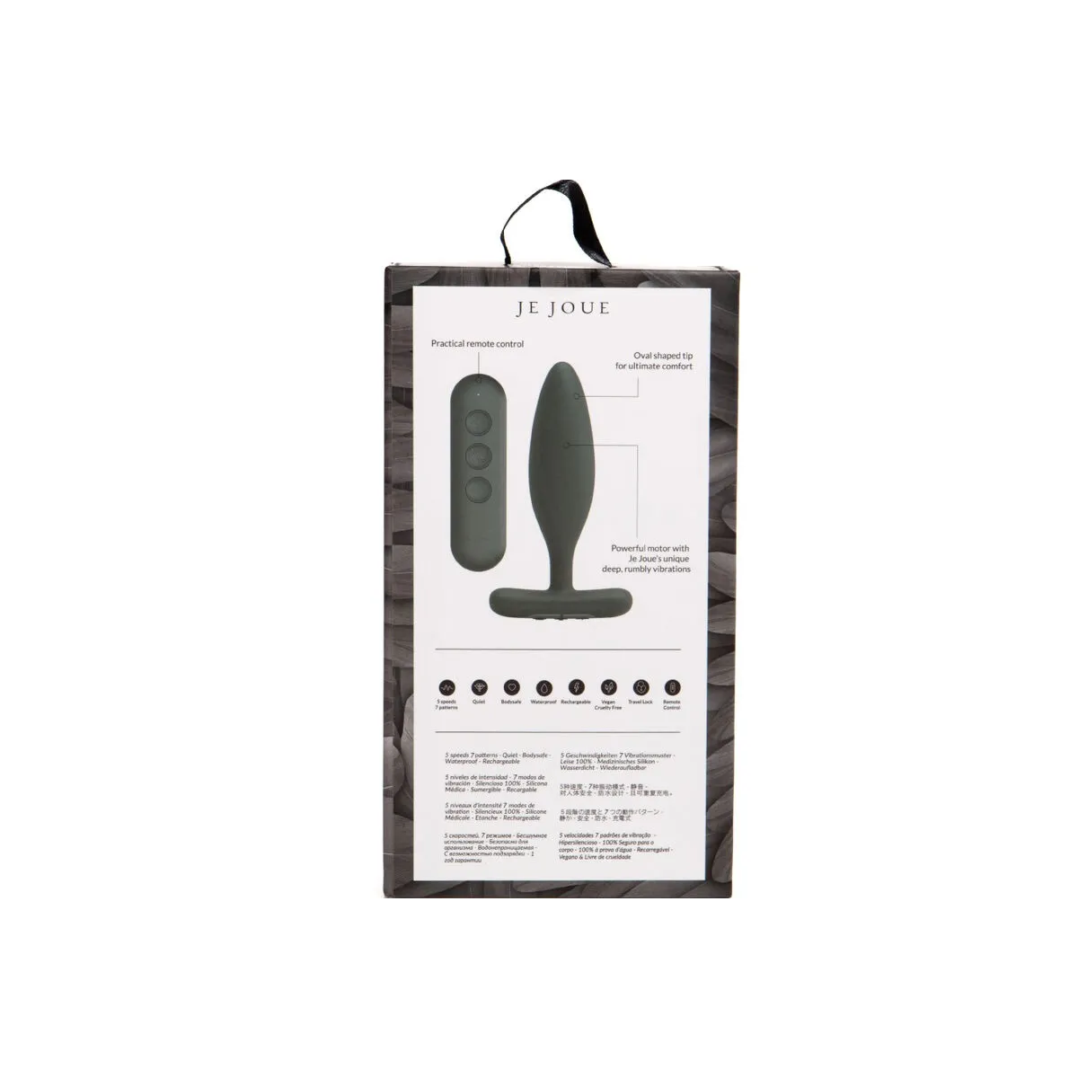 Vesta Anal Plug Vibrator Schwarz von Je Joue | Fesselliebe.de