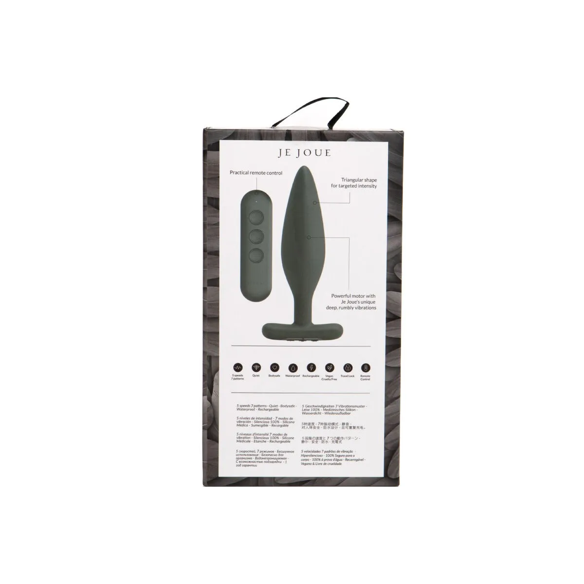 Egon Plug Anal Vibrator Schwarz von Je Joue | Fesselliebe.de