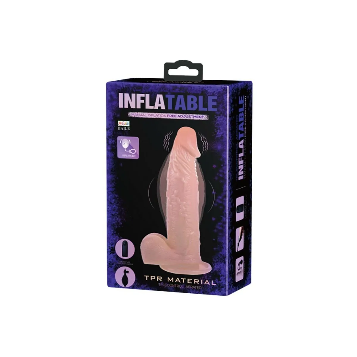 Realistischer Vibrierender und aufblasbarer Dildo von Baile | Fesselliebe.de