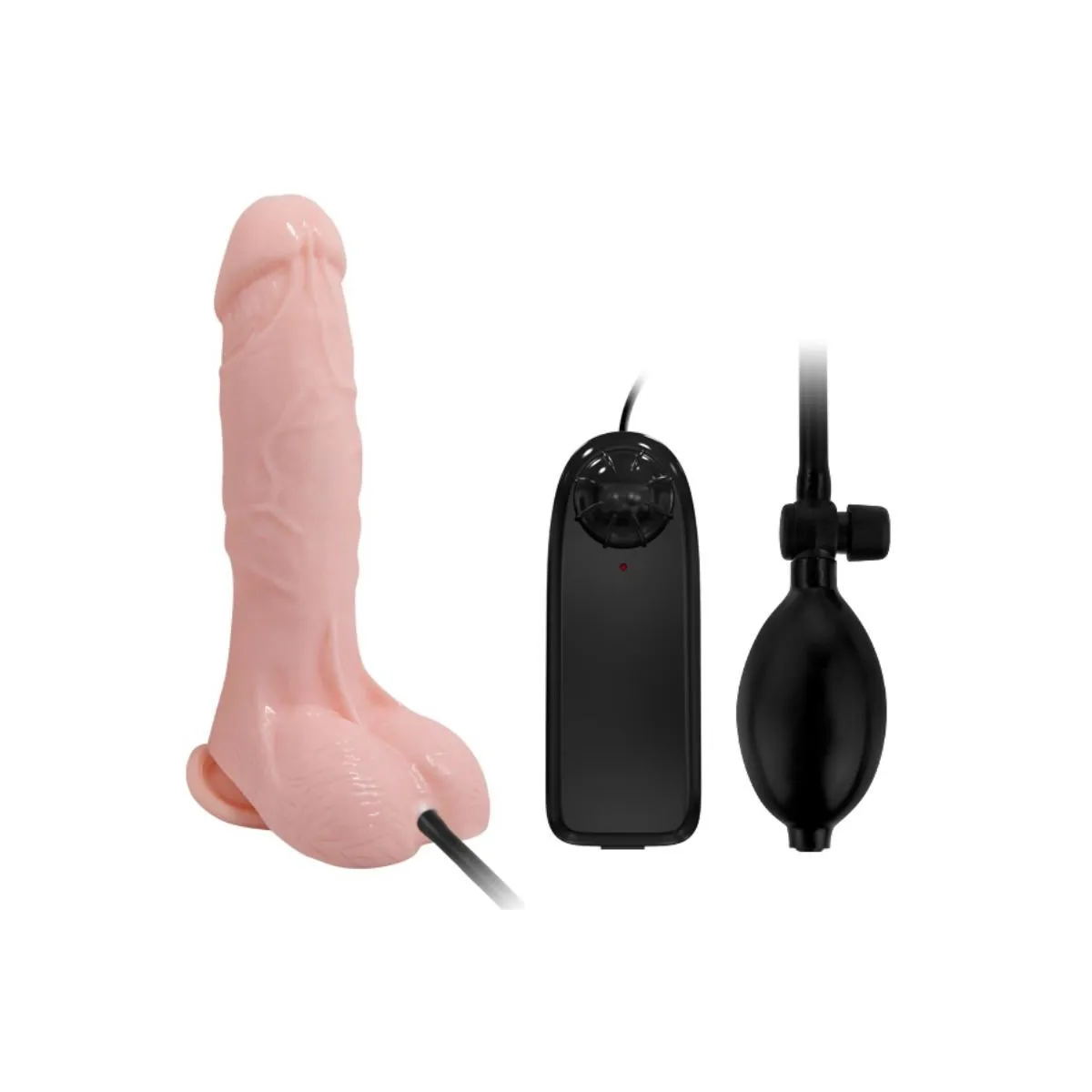 Realistischer Vibrierender und aufblasbarer Dildo 18,8 cm von Baile | Fesselliebe.de