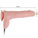 Realistischer Vibrierender und aufblasbarer Dildo 18,8 cm von Baile | Fesselliebe.de