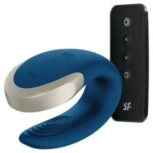 Double Love Luxury Partner Vibrator Blau von Satisfyer Partner | Fesselliebe.de