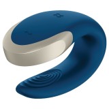 Double Love Luxury Partner Vibrator Blau von Satisfyer Partner | Fesselliebe.de