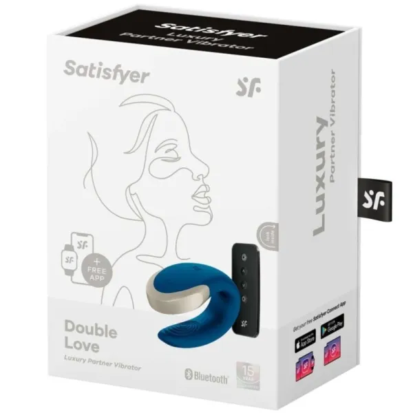 Double Love Luxury Partner Vibrator Blau von Satisfyer Partner | Fesselliebe.de