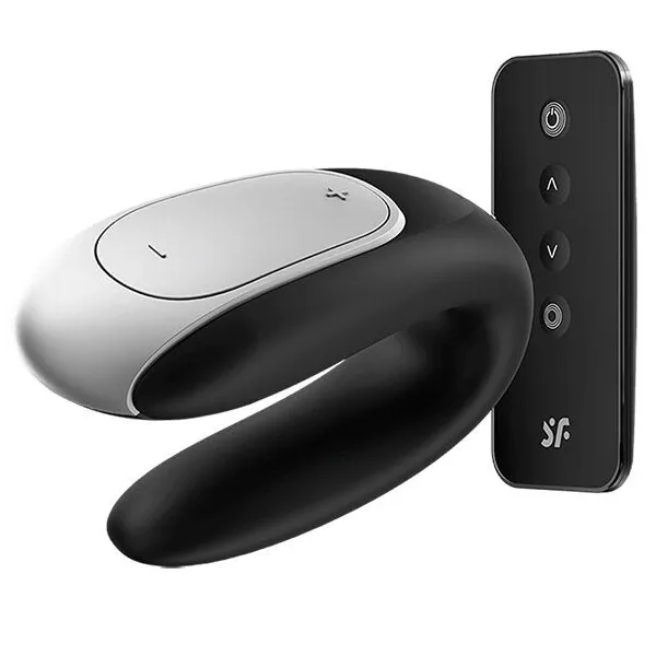 Double Fun Partner Vibrator Schwarz von Satisfyer Connect | Fesselliebe.de