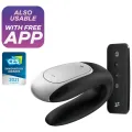 Double Fun Partner Vibrator Schwarz von Satisfyer Connect