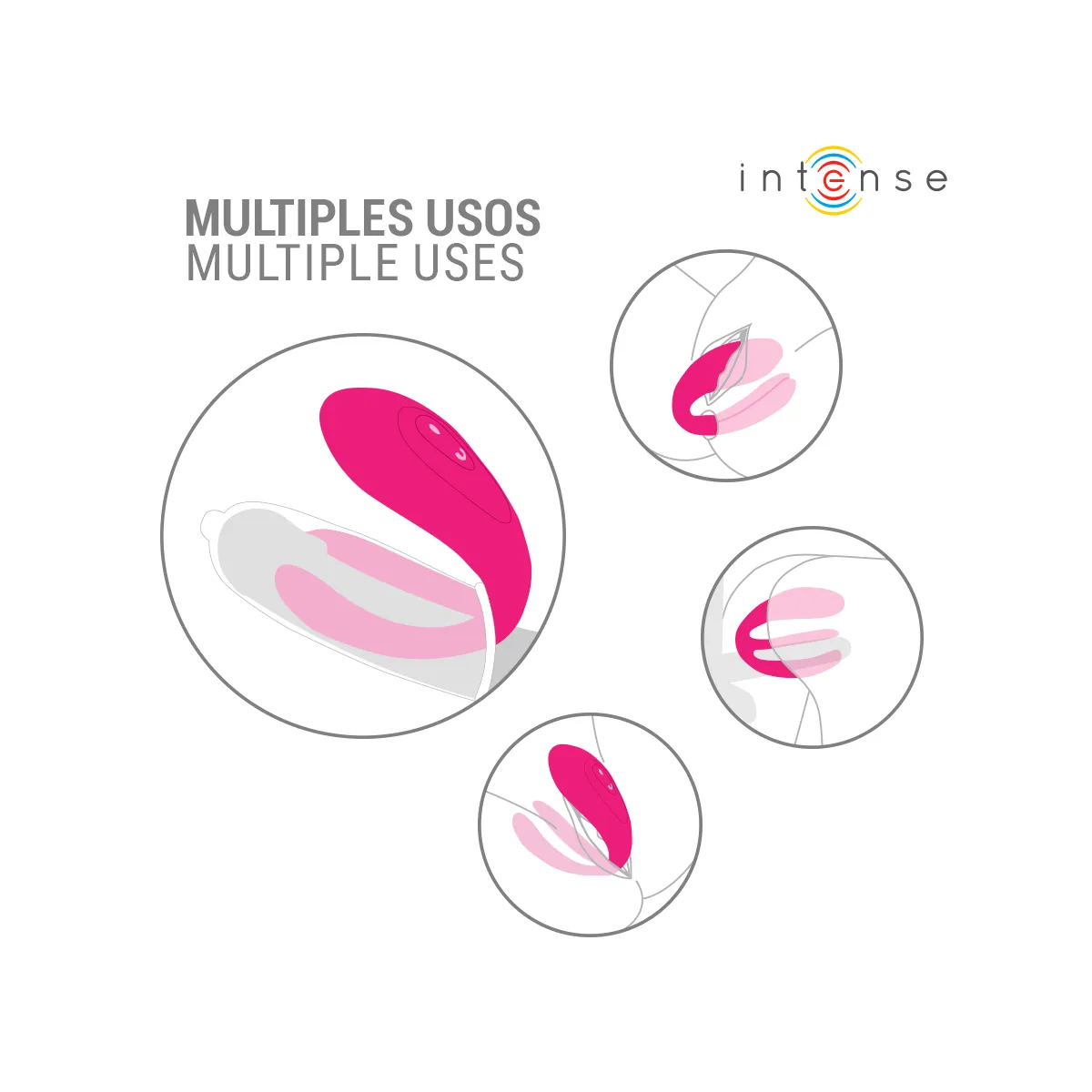 Julia Doppelvibrator-Klemmenstimulator mit Fernbedienung von Intense Couples Toys | Fesselliebe.de