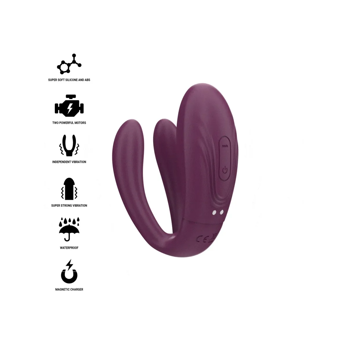 Sandra Klappe- und Vibrationsklemmstimulator mit Fernbedienung von Intense Couples Toys | Fesselliebe.de