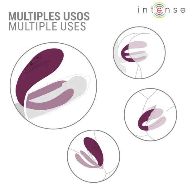 Sandra Klappe- und Vibrationsklemmstimulator mit Fernbedienung von Intense Couples Toys | Fesselliebe.de