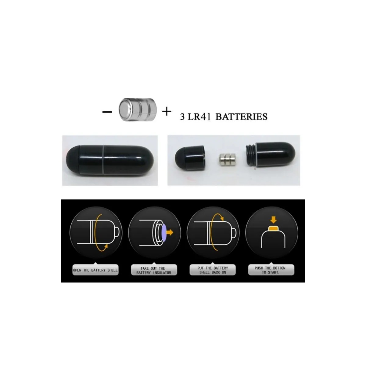 Flirtation Steward Schwarzer Vibrations-Fingerhut von Pretty Love Flirtation | Fesselliebe.de