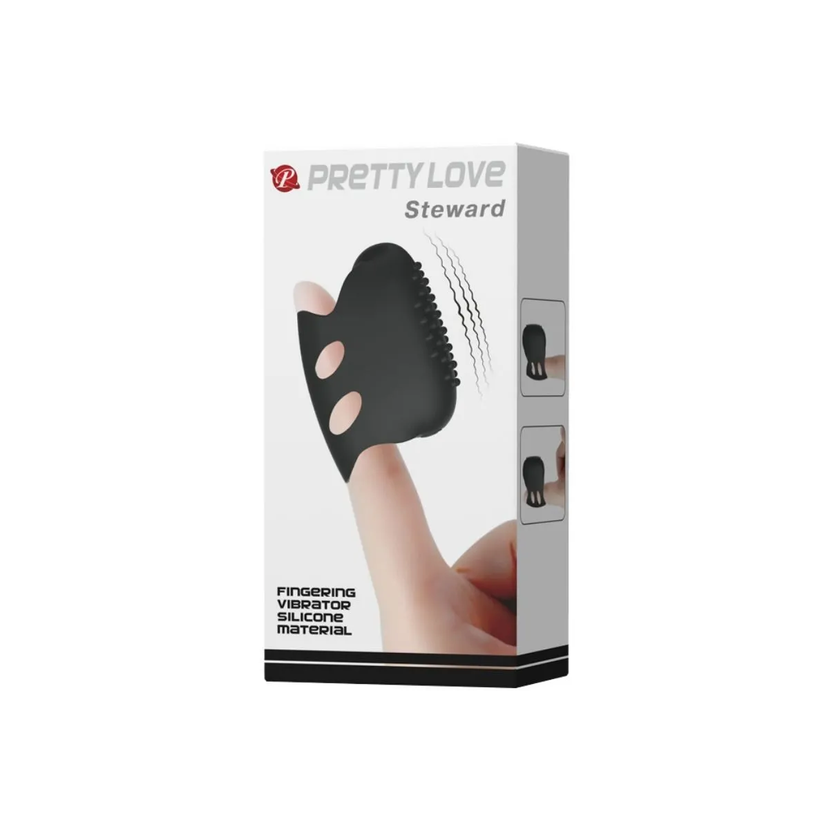 Flirtation Steward Schwarzer Vibrations-Fingerhut von Pretty Love Flirtation | Fesselliebe.de