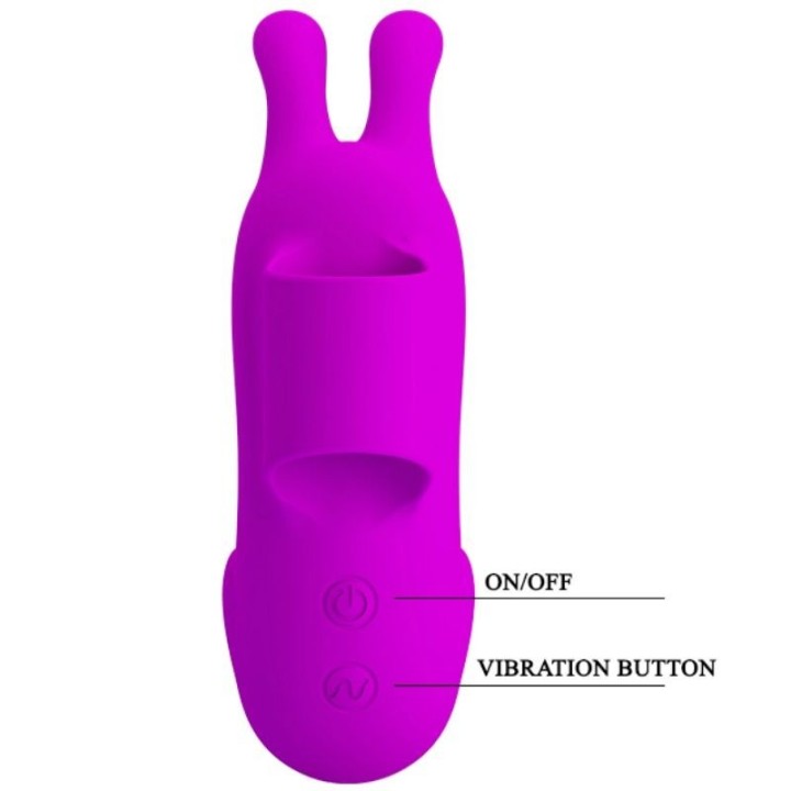 Smart wiederaufladbarer Fingerhut mit Rabbit von Pretty Love Smart | Fesselliebe.de