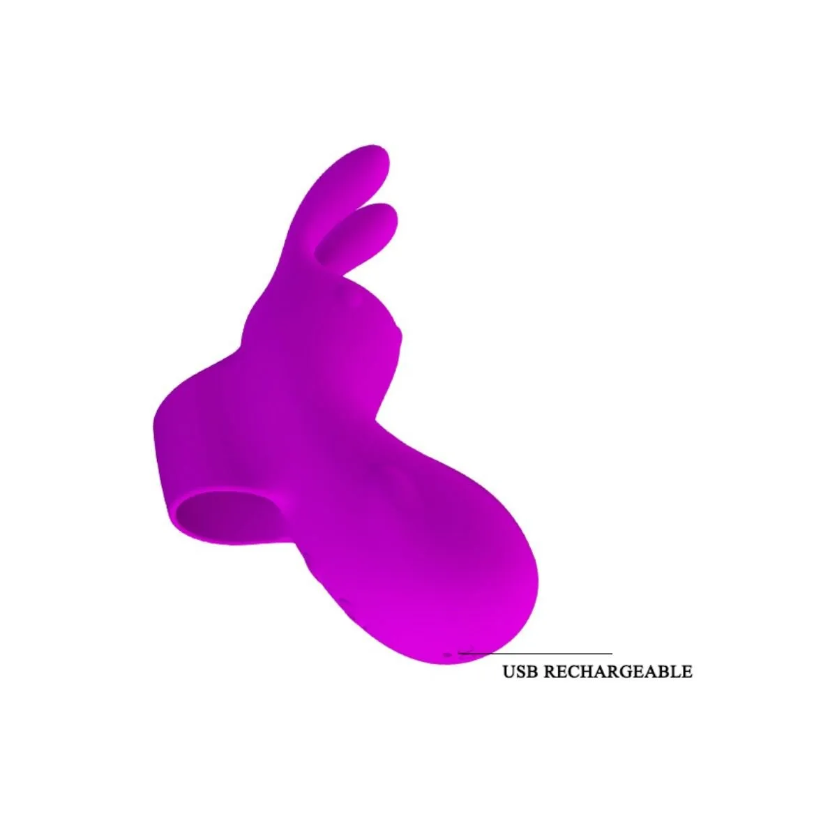 Smart wiederaufladbarer Fingerhut mit Rabbit von Pretty Love Smart | Fesselliebe.de