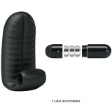 Abbott Schwarzer Stimulator-Fingerhut von Pretty Love | Fesselliebe.de