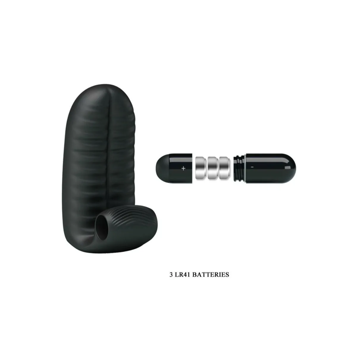 Abbott Schwarzer Stimulator-Fingerhut von Pretty Love | Fesselliebe.de