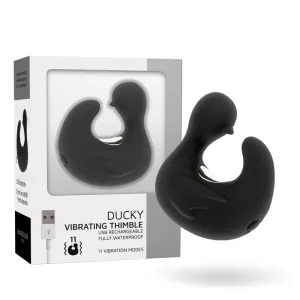 Duckymania wiederaufladbarer Silikon-Stimulierender Entenhühling von Black&Silver