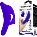 Delphini Leistungsstarker Dunkelblauer Fingerstimulator von Pretty Love