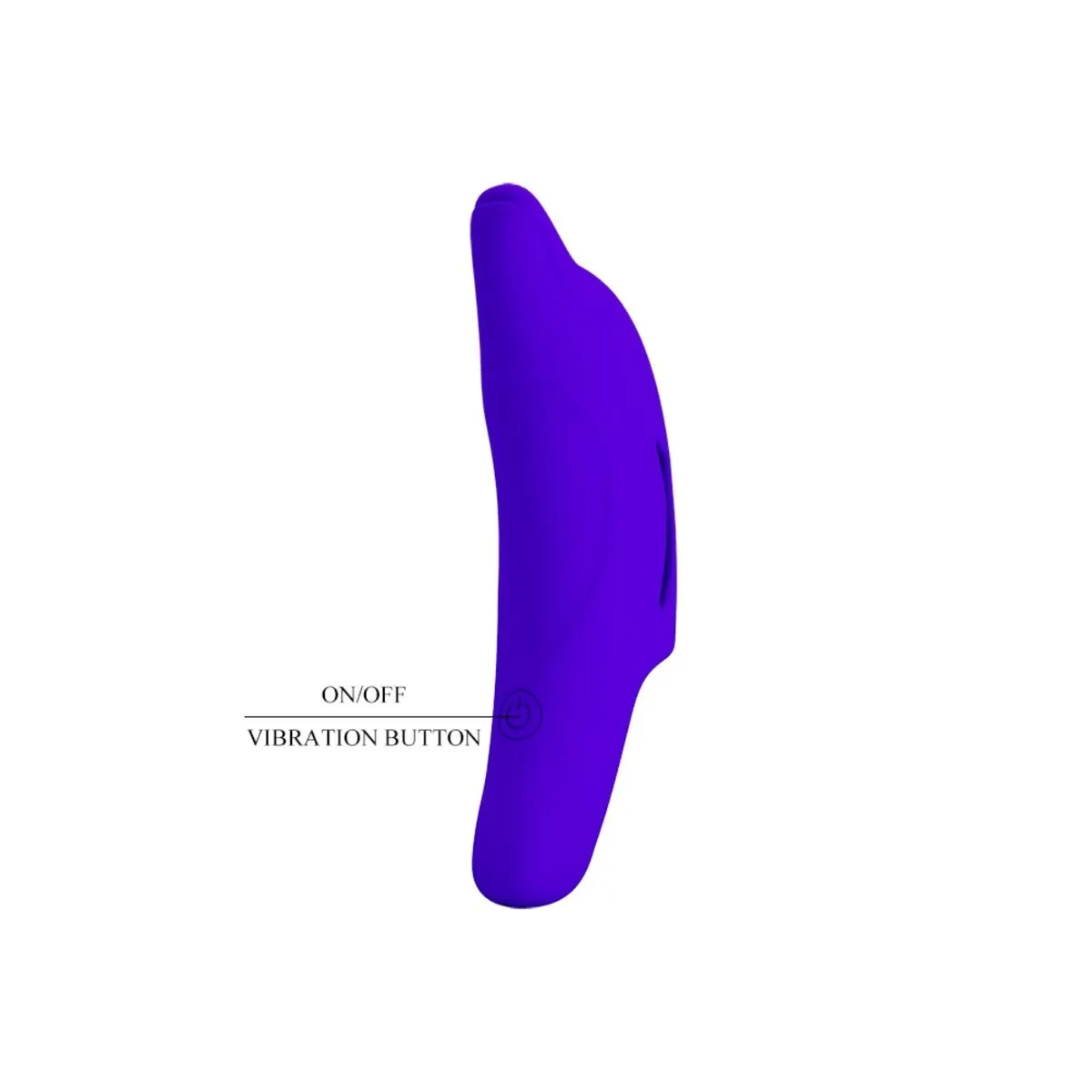 Delphini Leistungsstarker Dunkelblauer Fingerstimulator von Pretty Love | Fesselliebe.de