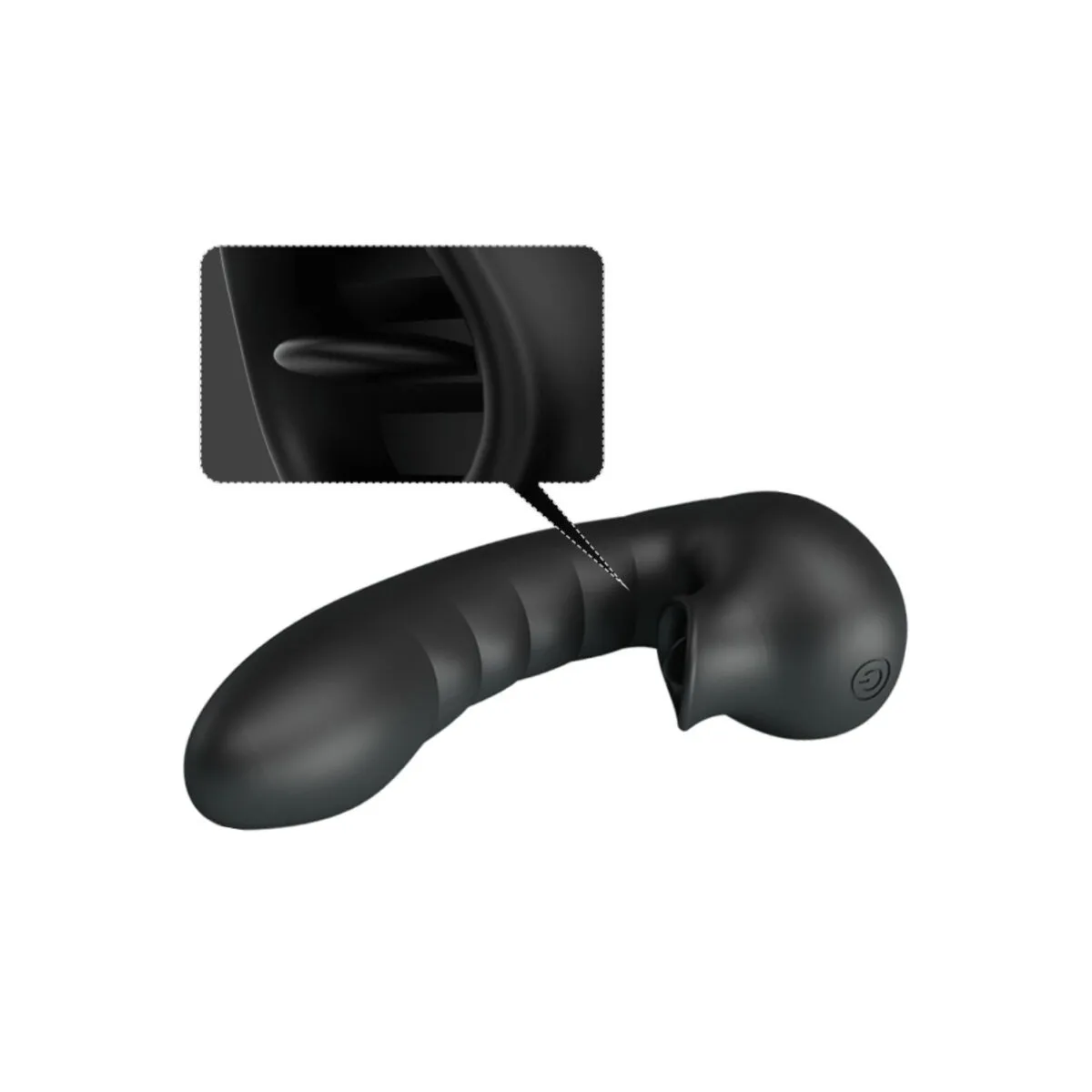 Hobgoblin Vibrierendes Fingerhülle 12 Vibrationen + Klitoris-Stimulator Schwarz von Pretty Love | Fesselliebe.de