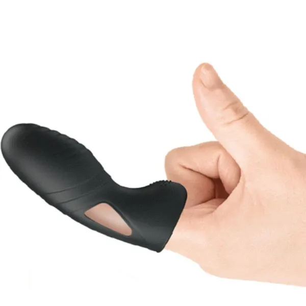Alan Silikon-Fingervibrator Schwarz von Pretty Love | Fesselliebe.de